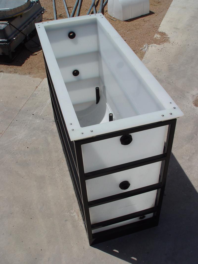 CUSTOM STEEL FRAME FOR PLASTIC TANK